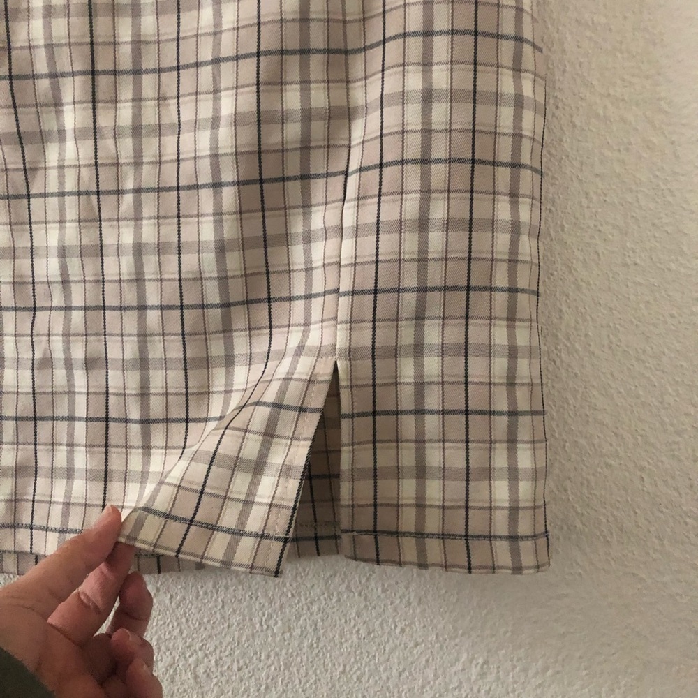 Cream flannel skirt fits medium - Picture 2 of 3
